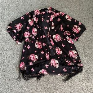 Skull & Flower Shawl